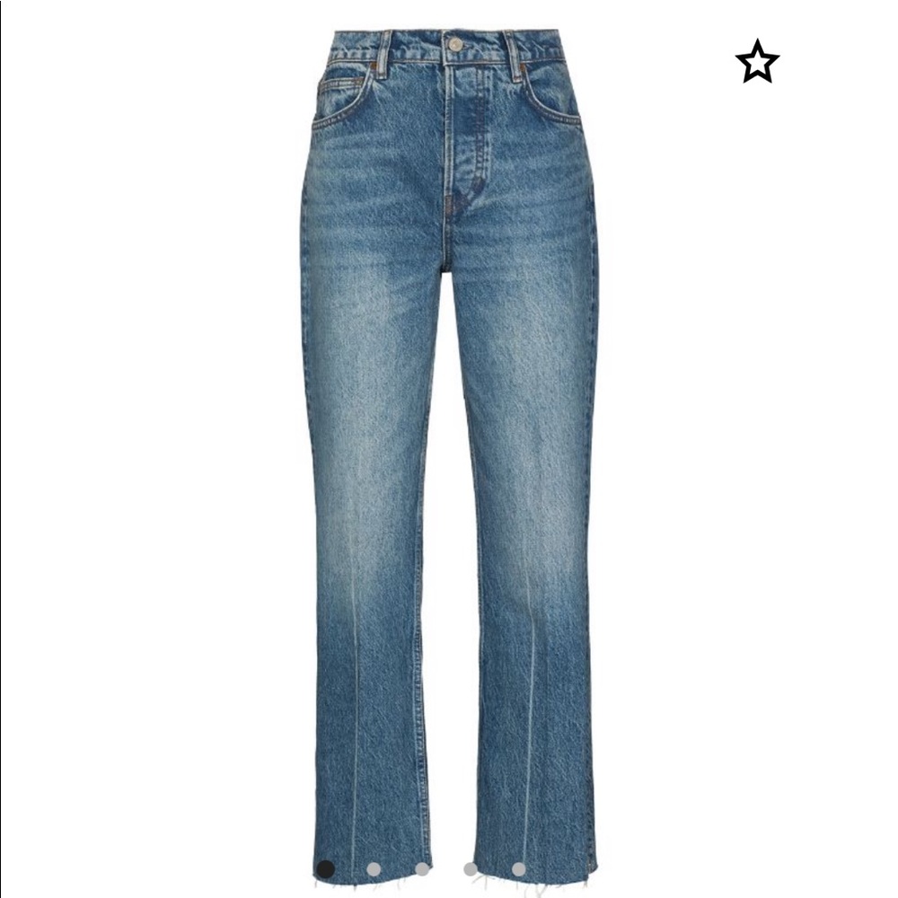 Reformation Jeans Gem Slit Hem 💎 High Rise Straight Jean